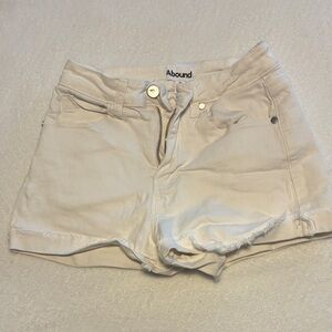 Abound Women's Off-White Jean Shorts